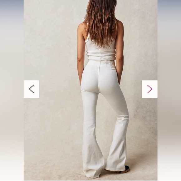 NWT We The Free white high rise pants! - Picture 2 of 3
